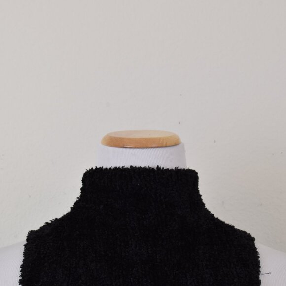 Vintage Y2K High Collared fuzzy Knit Top by Papaya USA - Picture 8 of 11